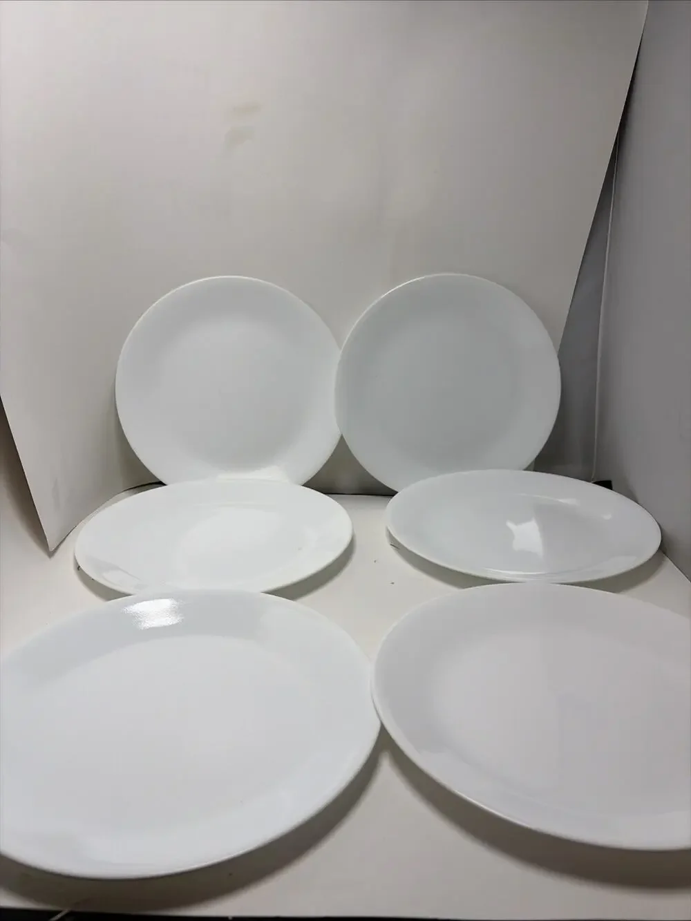 Set of 6 Corelle Corning White 10.25